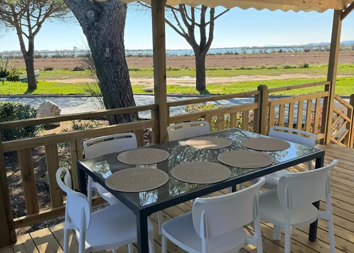 Casa de Férias Mobile 450 4-6 Pers Le Des Rêves, Face Au Lac, Wifi, Clim, Piscines Lattes